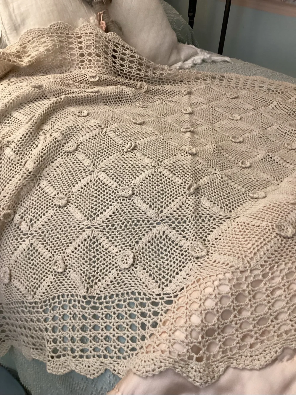 Hand Crocheted Tablecloth